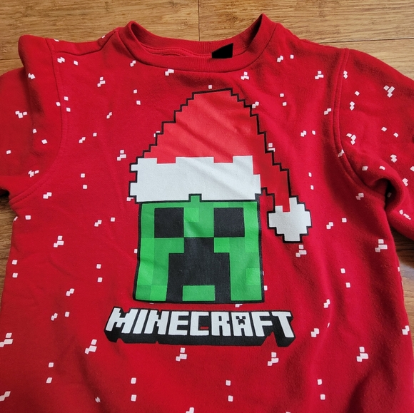Minecraft Creeper Holiday Christmas Sweater Mad Engine Size S - Picture 6 of 11